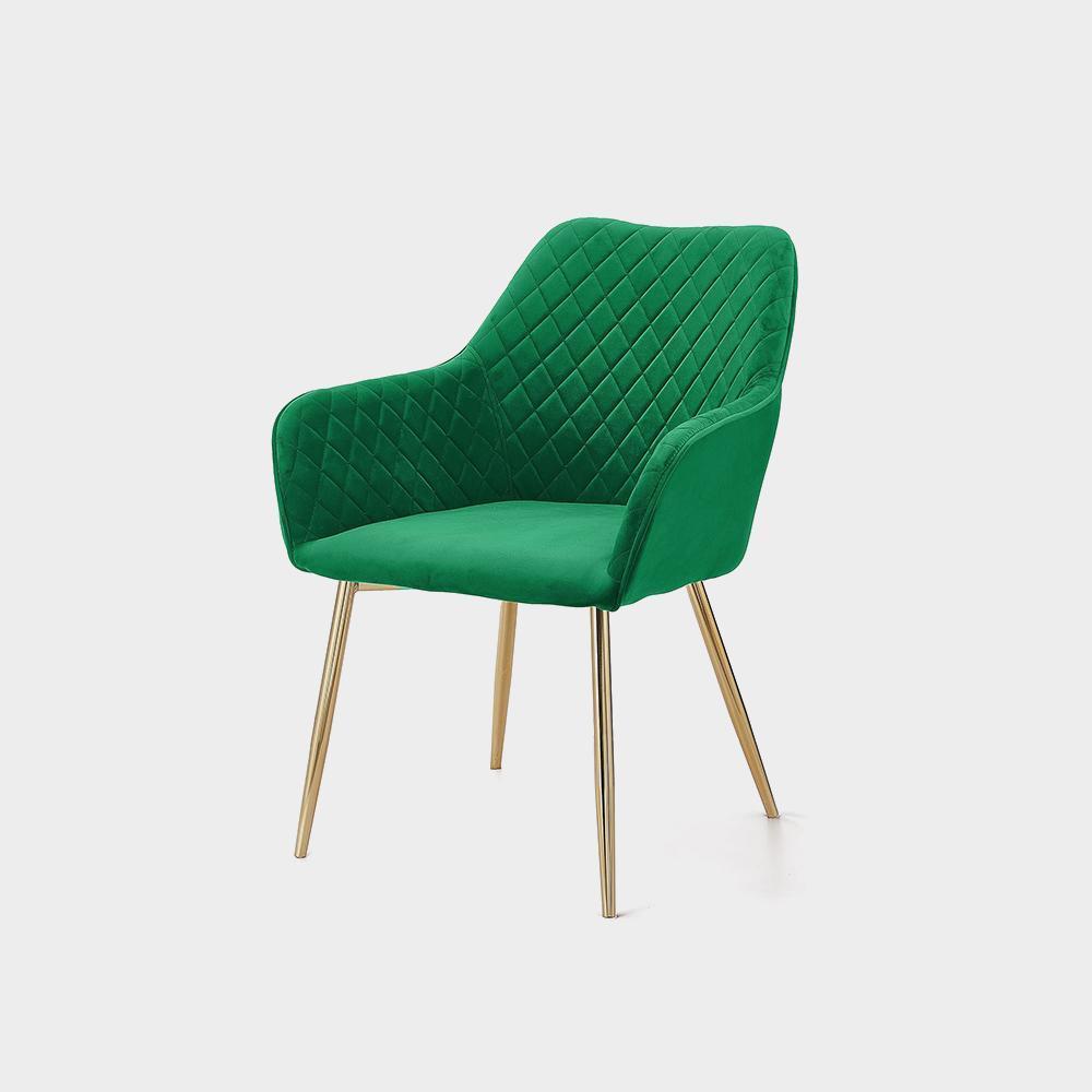 صندلی ناهارخوری رستوران مدرن لوکس آنجلا از پارچه مخملی نوردیک - تصویر 4