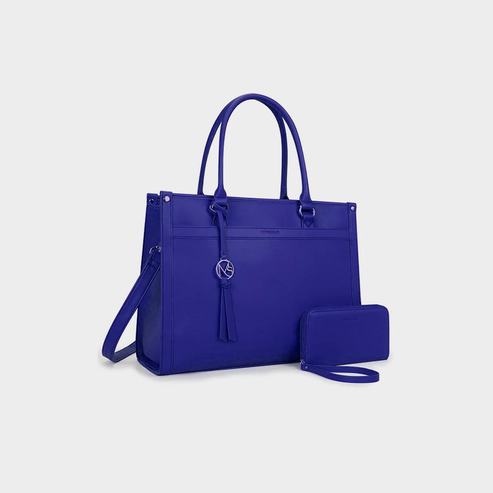 کیف لپ تاپ مینای نی کیف لپ تاپ بومی 15.6 اینچی کیف های شانه کار کیف دستی کیف دستی معمولی - تصویر 2